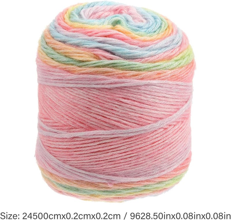 ORFOFE Gradient Cotton Yarn Bulk for Knitting and Crocheting Breathable Multi-Function Colored Yarn for DIY Crafts Home Decor Jewelry Making and Apparel Accessories - Image 2