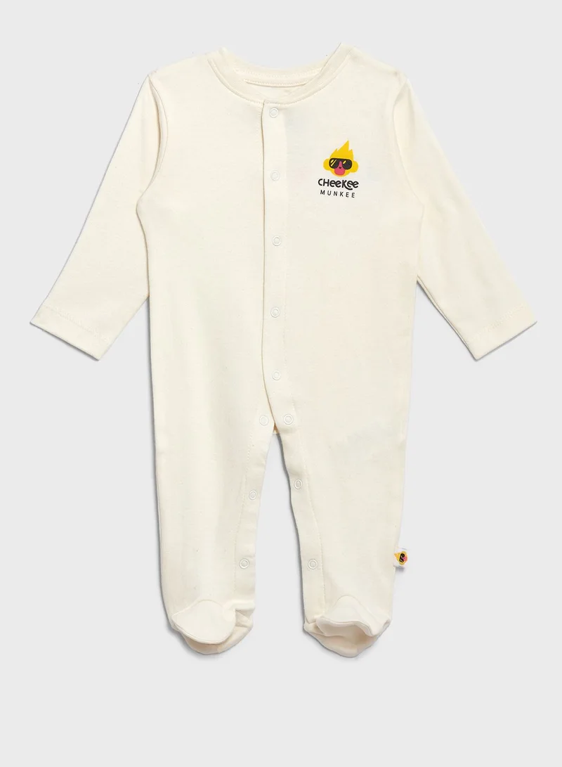 Cheekee Munkee Kids 3 Pack Essential Onesies