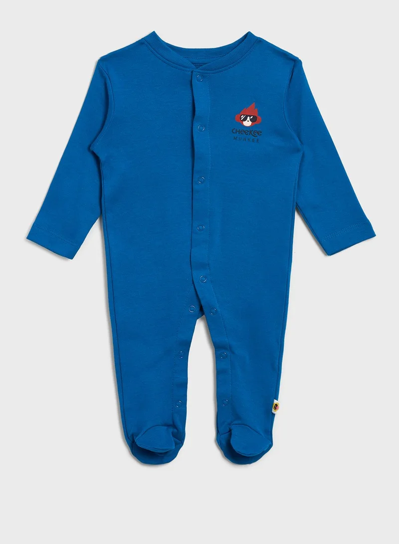 Cheekee Munkee Kids 3 Pack Essential Onesies
