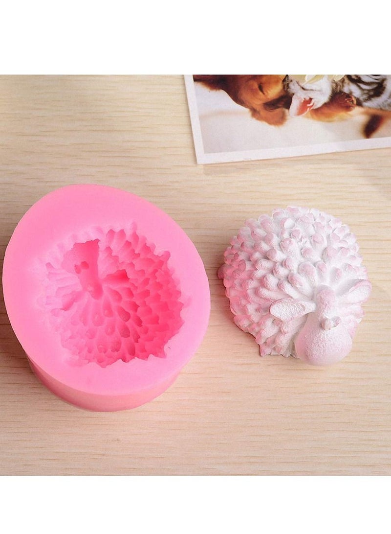 Excefore 2 PCS Candle Molds 3D Sheep Shape Silicone Chocolate Mold DIY Goat Candy Fondant Handmade Soap Cake Decorating Mould - Image 5