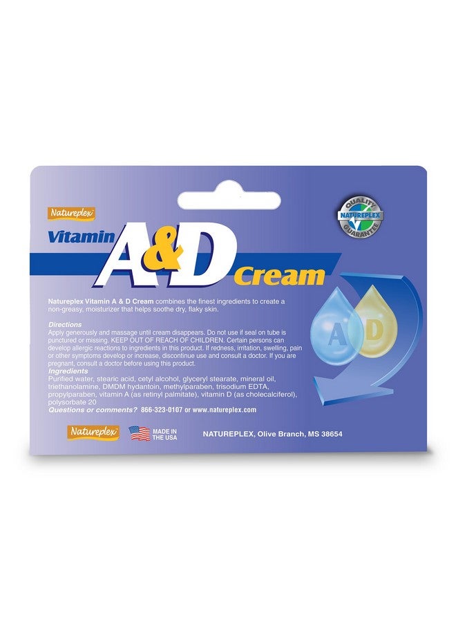 نيتشر بليكس كريم Natureplex A&D 1.5 أونصة (عبوة من قطعتين) - لعلاج طفح الحفاضات وتهيج الجلد - صنع في الولايات المتحدة الأمريكية - Image 3