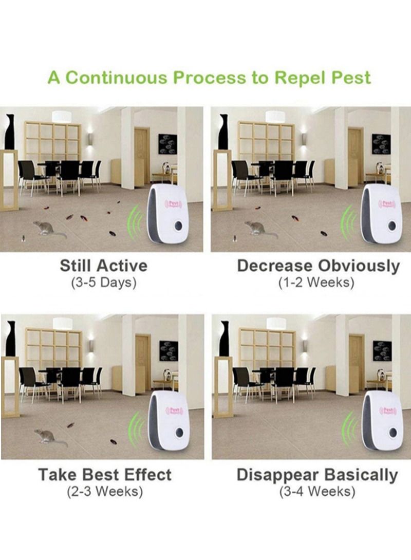 Pest Reject Ultrasonic Electronic Pest Repeller with Night Light Home Safe Mosquito Repellent for Mice Mosquitoes Ants Spiders Cockroaches - Image 5