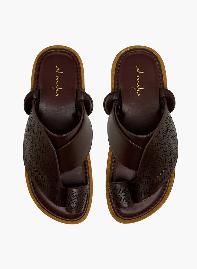 الواحة صنادل رجالية عربية بنقوش مميزة تشكيلة رمضان