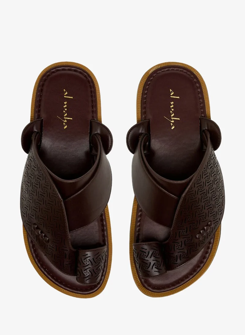 Al Waha Men Textured Arabic Sandals Ramadan Collection