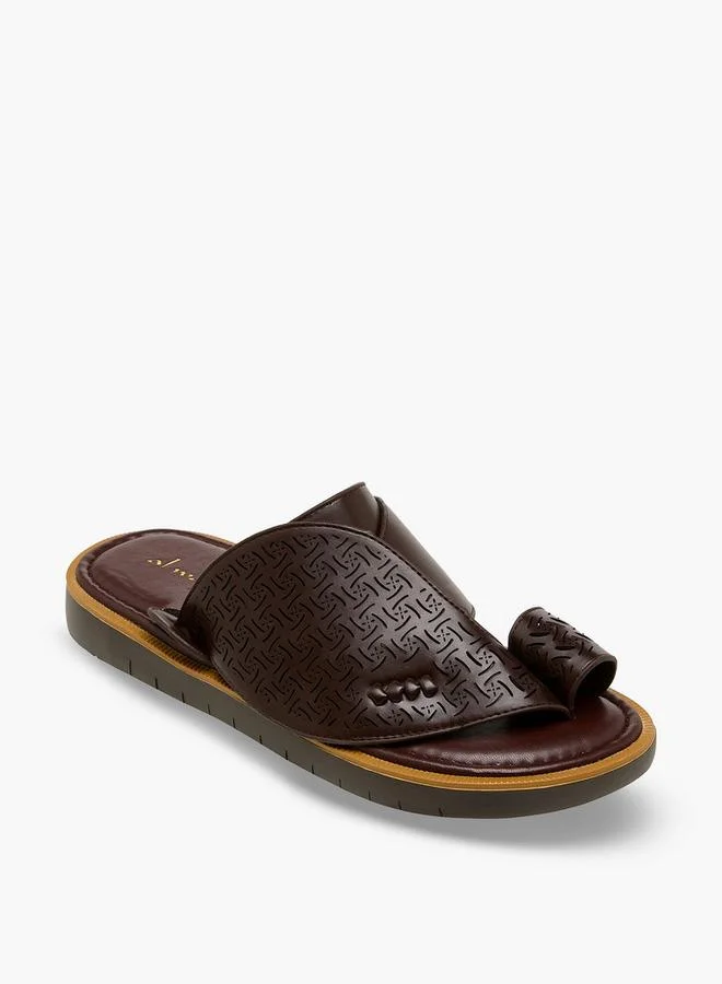 Al Waha Men Textured Arabic Sandals