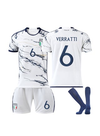 UFA Euro 23-24 Italy Away Football Jersey VERRATTI #6 Fan Football Jersey/Shorts Socks Gift Set Teen Size and Adult Size - pzsku/Z52707FE01C83C07989BEZ/45/_/1717582071/4fc7ad8e-feeb-46a7-82fb-90df714b611d