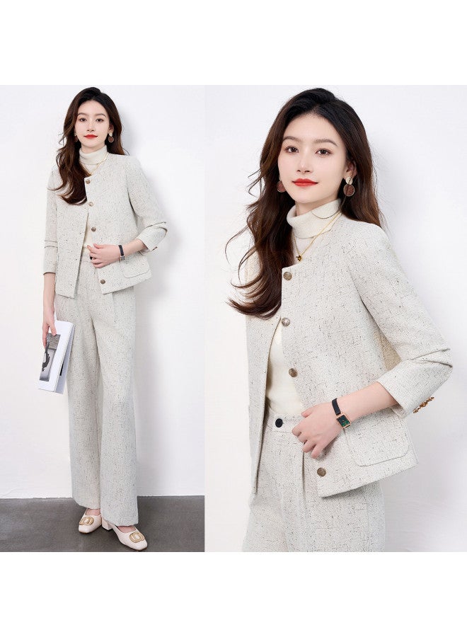 ROMON Chic Ladies' Casual Suit Set, Commuter Elegant Versatile Two-Piece Women'S Suit - Image 5