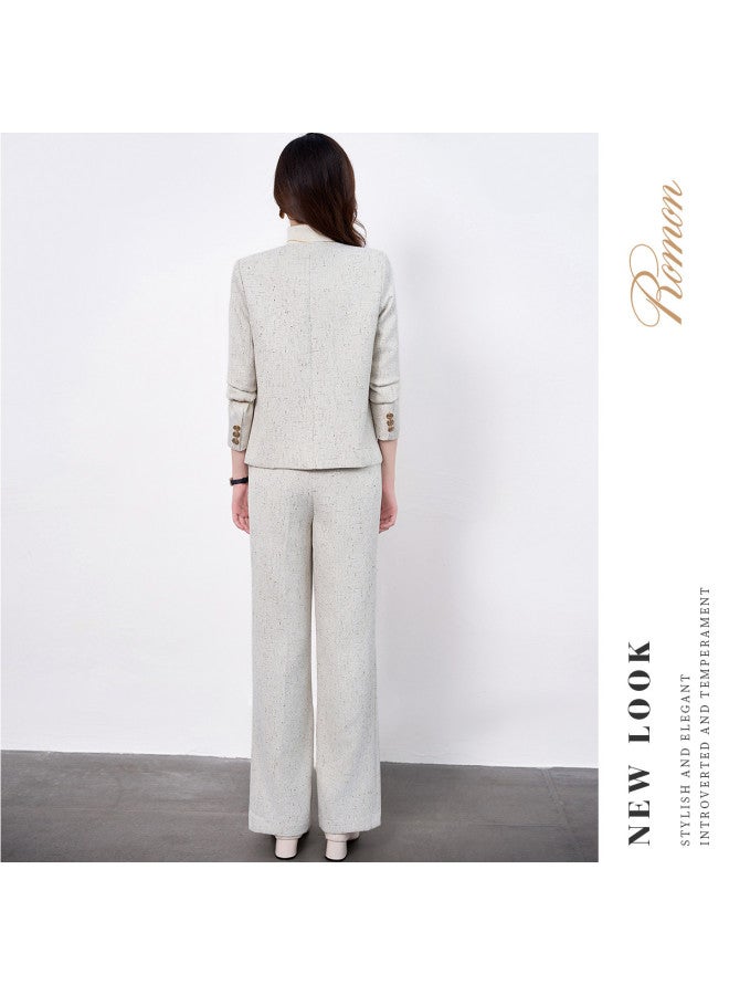 ROMON Chic Ladies' Casual Suit Set, Commuter Elegant Versatile Two-Piece Women'S Suit - Image 4