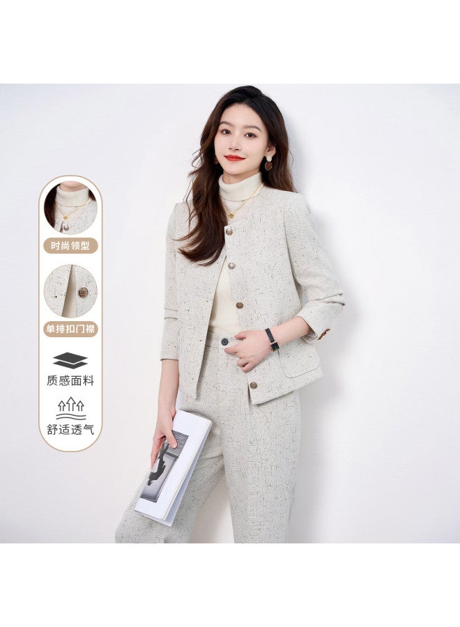 ROMON Chic Ladies' Casual Suit Set, Commuter Elegant Versatile Two-Piece Women'S Suit - Image 2