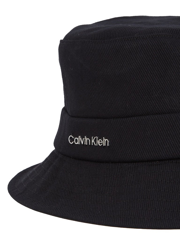 CALVIN KLEIN - Back Tie Twill Bucket Hat - Image 1