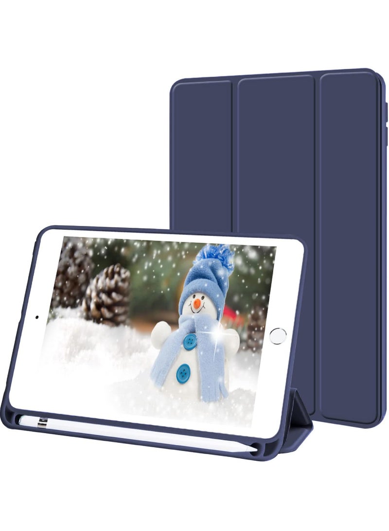 روك بو حافظة لجهاز iPad mini 5/4 مقاس 7.9 بوصة (2019/2015) مع حامل قلم، غطاء حامل لوحي ناعم الملمس، إيقاظ/سكون تلقائي لجهاز iPad mini 4/5 مقاس 7.9 بوصة (طراز 2015/2019 A1538 A1550 A2133 A2124 A2125 A2126) - Image 1