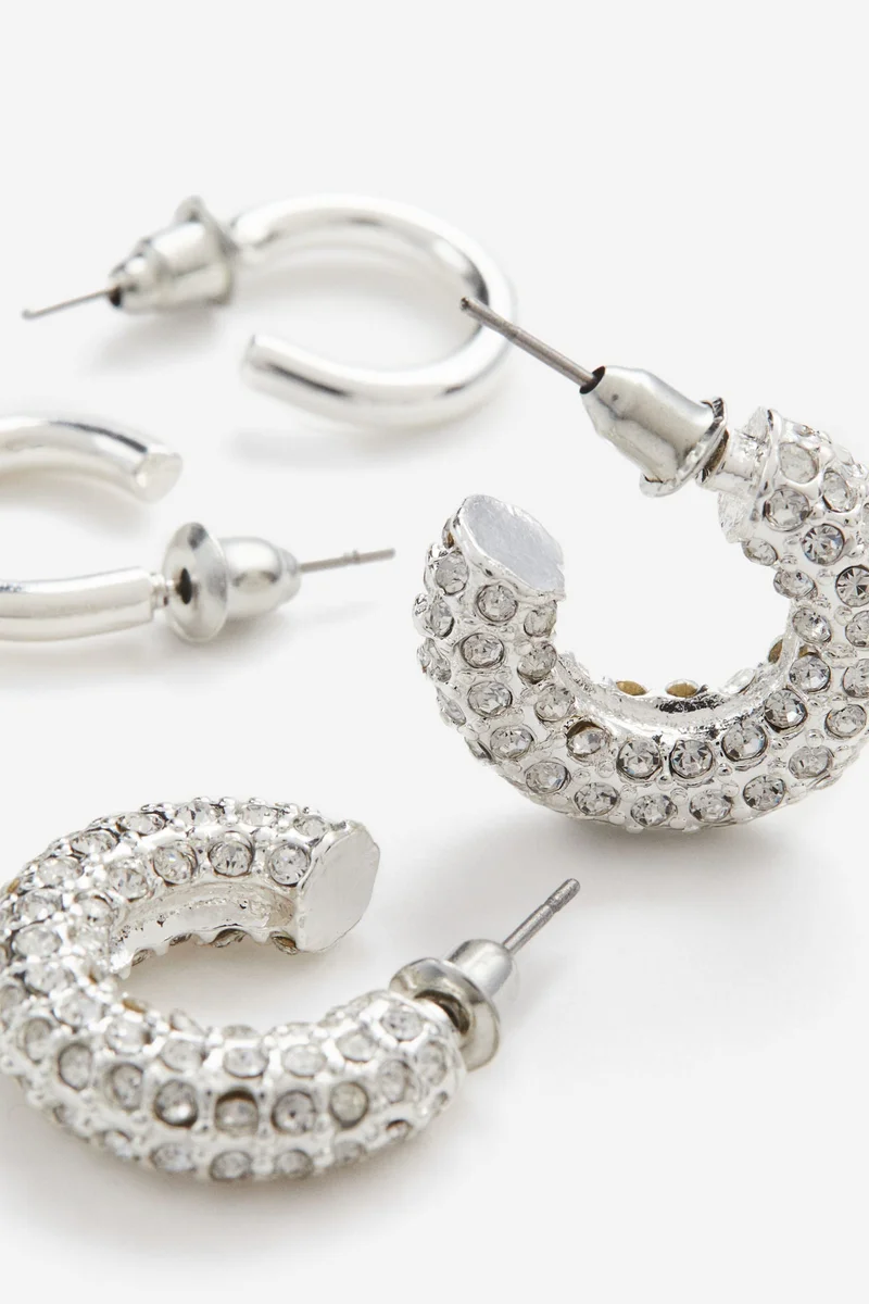 H&M 2 Pairs Hoop Earrings