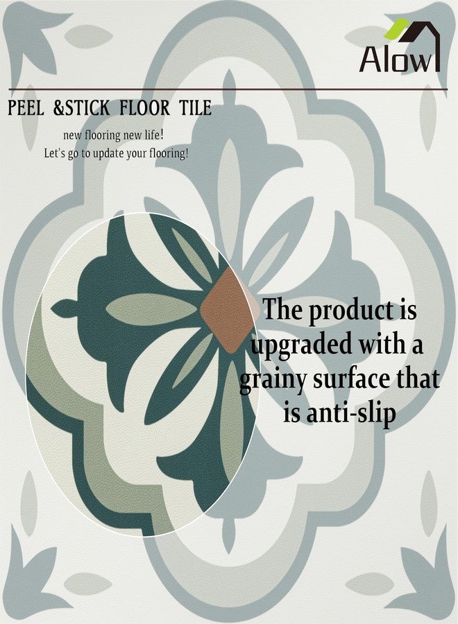 Alow Peel and Stick Floor Tile, Peel and Stick Flooring Self Adhesive, Waterproof Vinyl Flooring Suitable for Bathroom, Kitchen(12x12In, 10PCS) - Image 3