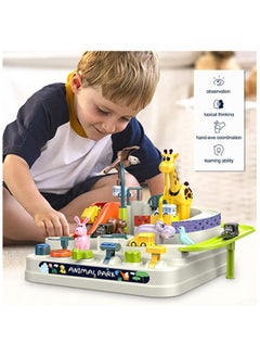 YelaJoy Car Rescue Adventure Toys Kids Car Toys for Boys Race Tracks for Toddler Zoo Ramp Vehicle Race Car Game Educational Kids Toys for 3 4 5 6 Year Old Boys（3 Mini Cars）  - Image 5