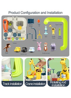 YelaJoy Car Rescue Adventure Toys Kids Car Toys for Boys Race Tracks for Toddler Zoo Ramp Vehicle Race Car Game Educational Kids Toys for 3 4 5 6 Year Old Boys（3 Mini Cars）  - Image 3
