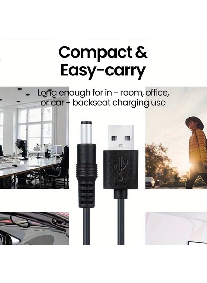 كابل محول طاقة USB أحادي الخط إلى تيار مباشر 5 فولت مع محول 8-11 دبوس للهواتف الذكية والأجهزة اللوحية - Image 5