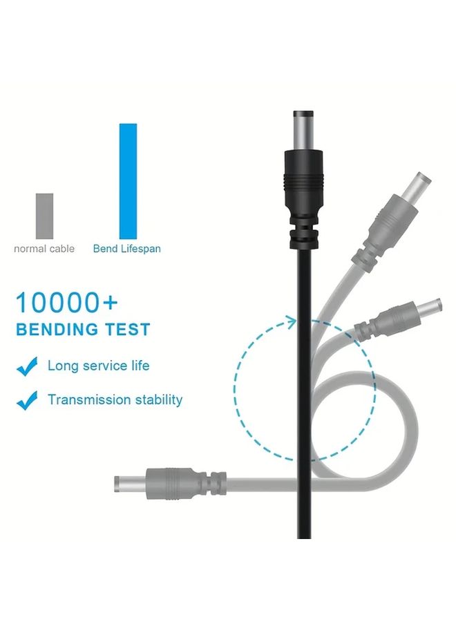 كابل محول طاقة USB أحادي الخط إلى تيار مباشر 5 فولت مع محول 8-11 دبوس للهواتف الذكية والأجهزة اللوحية - Image 3
