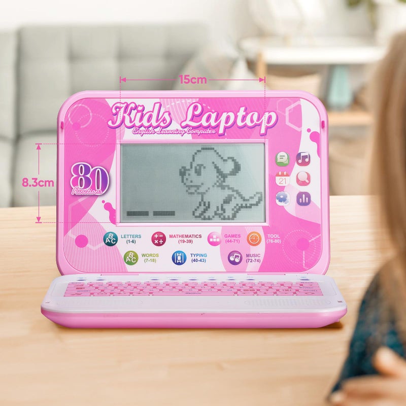 Leshitian Kids Laptop  80 Learning Activities With 7 Inch Large Screen  Educational Learning Computer For Kids Ages 5+ - Image 2