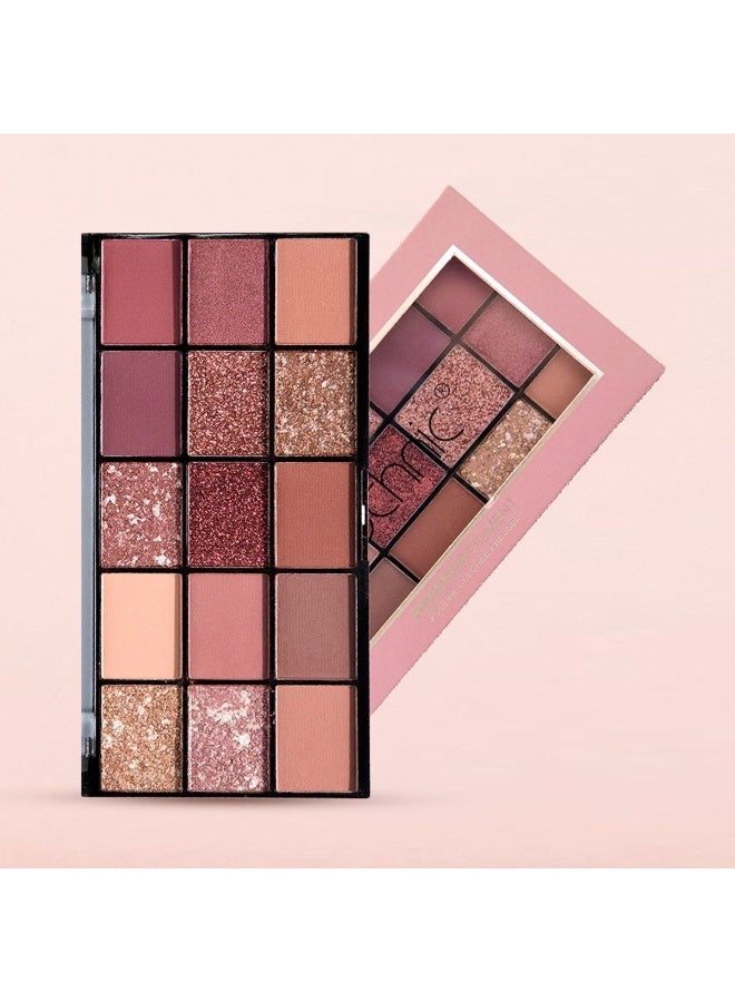 Technic Invite Only Pressed Pigments Palette – 15 Highly Pigmented Matte, Foil & Glitter Eyeshadows - Image 5