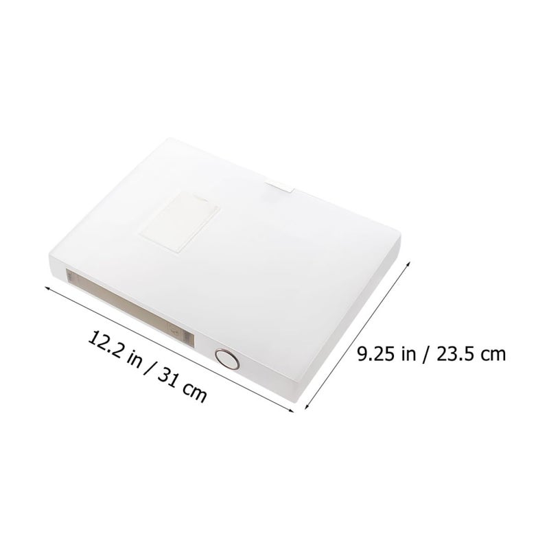 A4 Document File Box 2 Pack 5 5cm Thick Desktop Magazine Holder Office Storage Case - Image 3