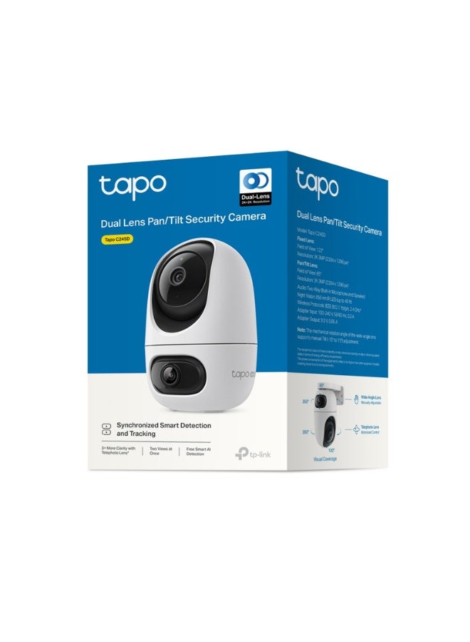 TP-LINK Tapo C245D Dual Lens Pan/ Tilt Security Camera - Image 5