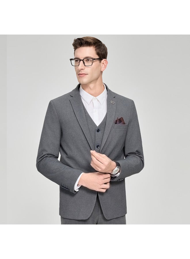 Fapai Business Three-piece Suit] Men's Spring/autumn Suit Business Casual Formal Suit Men's Wedding Groom Tuxedo - Image 4