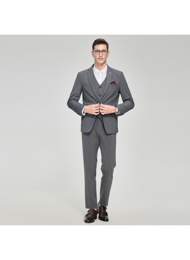 Fapai Business Three-piece Suit] Men's Spring/autumn Suit Business Casual Formal Suit Men's Wedding Groom Tuxedo - Image 5