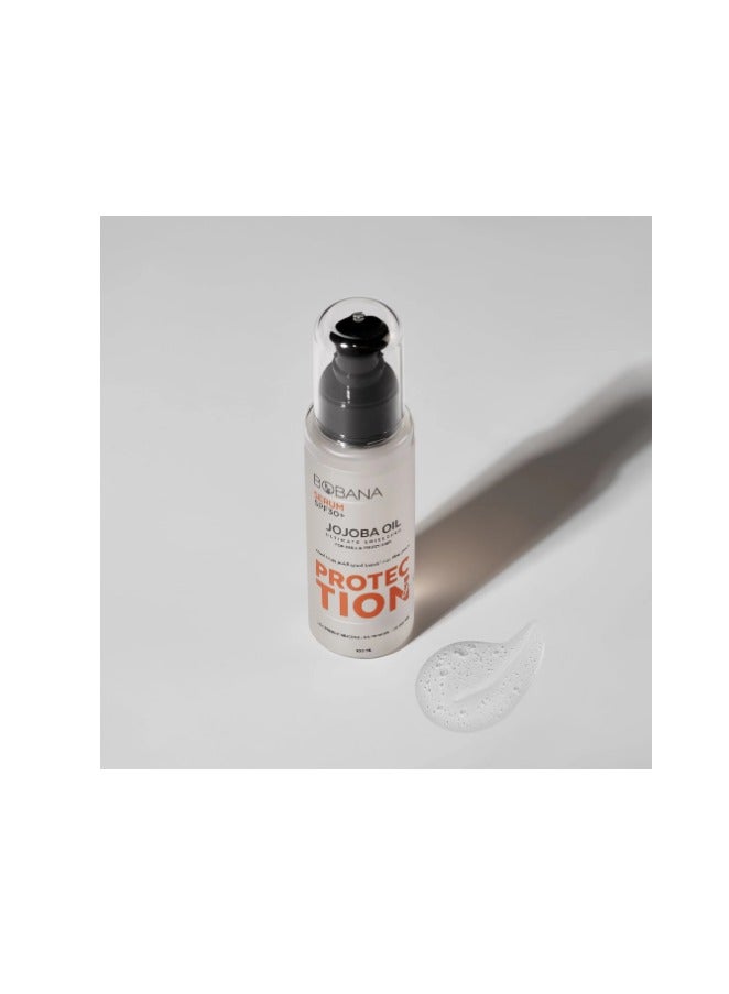 بوبانا سيروم للشعر بعامل حماية من الشمس SPF30+ زيت الجوجوبا 100 مل - Image 4