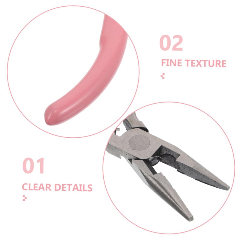 Precision Mini Jewelry Pliers Tool Non Serrated Jaws for Crafting Shaping Small Components - Image 4