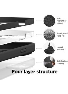 Rock Pow Compatible with iPhone 15 Pro Max Case Liquid Silicone Case Full Body Protective Cover Shockproof Slim Phone Case Anti-Scratch Soft Microfiber Lining 6.7 inch  - Image 5