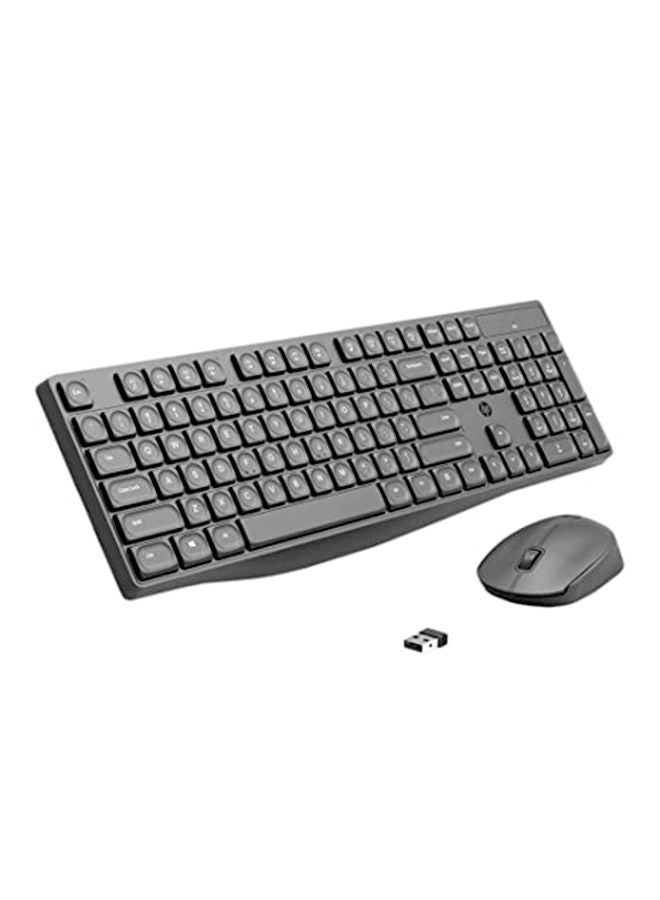 HP CS10 Wireless Keyboard & Mouse Combo, Ergonomic Design and Silent Typing Keys, Black - Image 1