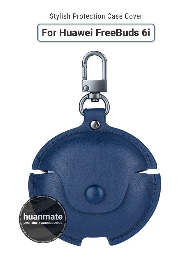 huanmate Huawei FreeBuds 6i Shockproof Protection Case Cover - Dark Blue - Lightweight, Stylish Design, Accurate Cut-outs - Easy to Install & Remove - Durable Shield for Your Huawei FreeBuds 6i  - Image 1