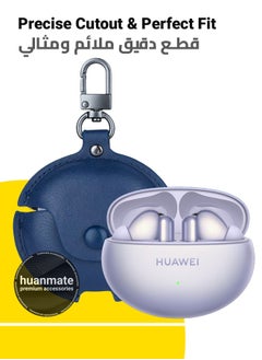 huanmate Huawei FreeBuds 6i Shockproof Protection Case Cover - Dark Blue - Lightweight, Stylish Design, Accurate Cut-outs - Easy to Install & Remove - Durable Shield for Your Huawei FreeBuds 6i  - Image 2