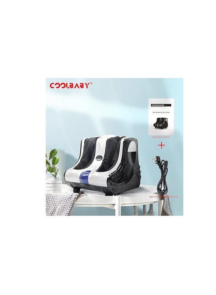 Cool Baby Foot Massager Shiatsu Leg Calf massager with Heating Vibration Kneading Rolling Heating Function Personal Health Studio Kneading Patting Air Pressure Foot Massage - Image 3