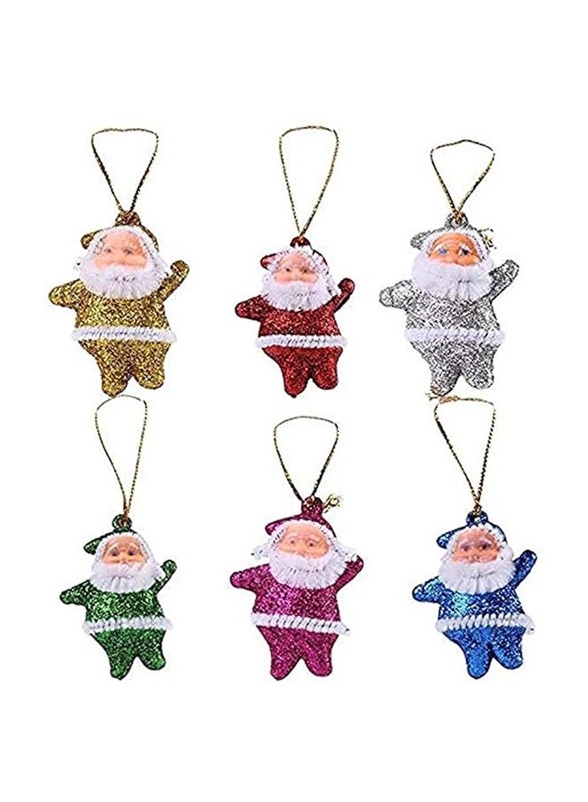 12 Pc Cute Christmas Tree Decoration Pendant Santa Clause Bear Snowman Elk 