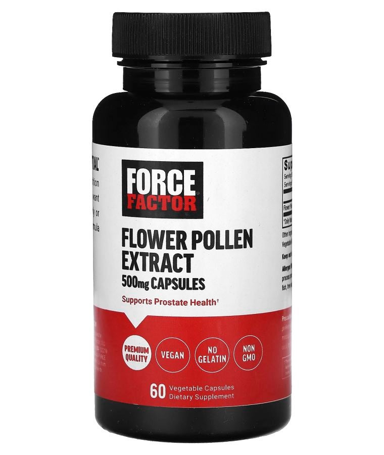 Force Factor Flower Pollen Extract 500 mg 60 Vegetable Capsules