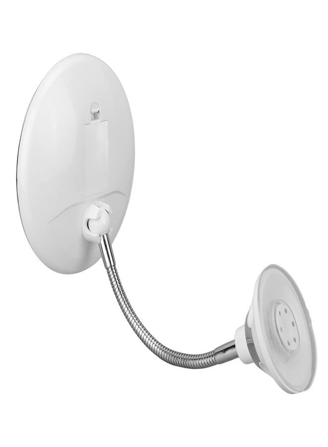 Brrnoo مرآة مكبرة، مرآة مكياج مضاءة LED بمرونة عنق الثعبان 10X مع كوب شفط بقفل طاقة، مرآة مكياج بكبيرة 10X مع ضوء ملء LED وكوب شفط قابل للتعديل - Image 5