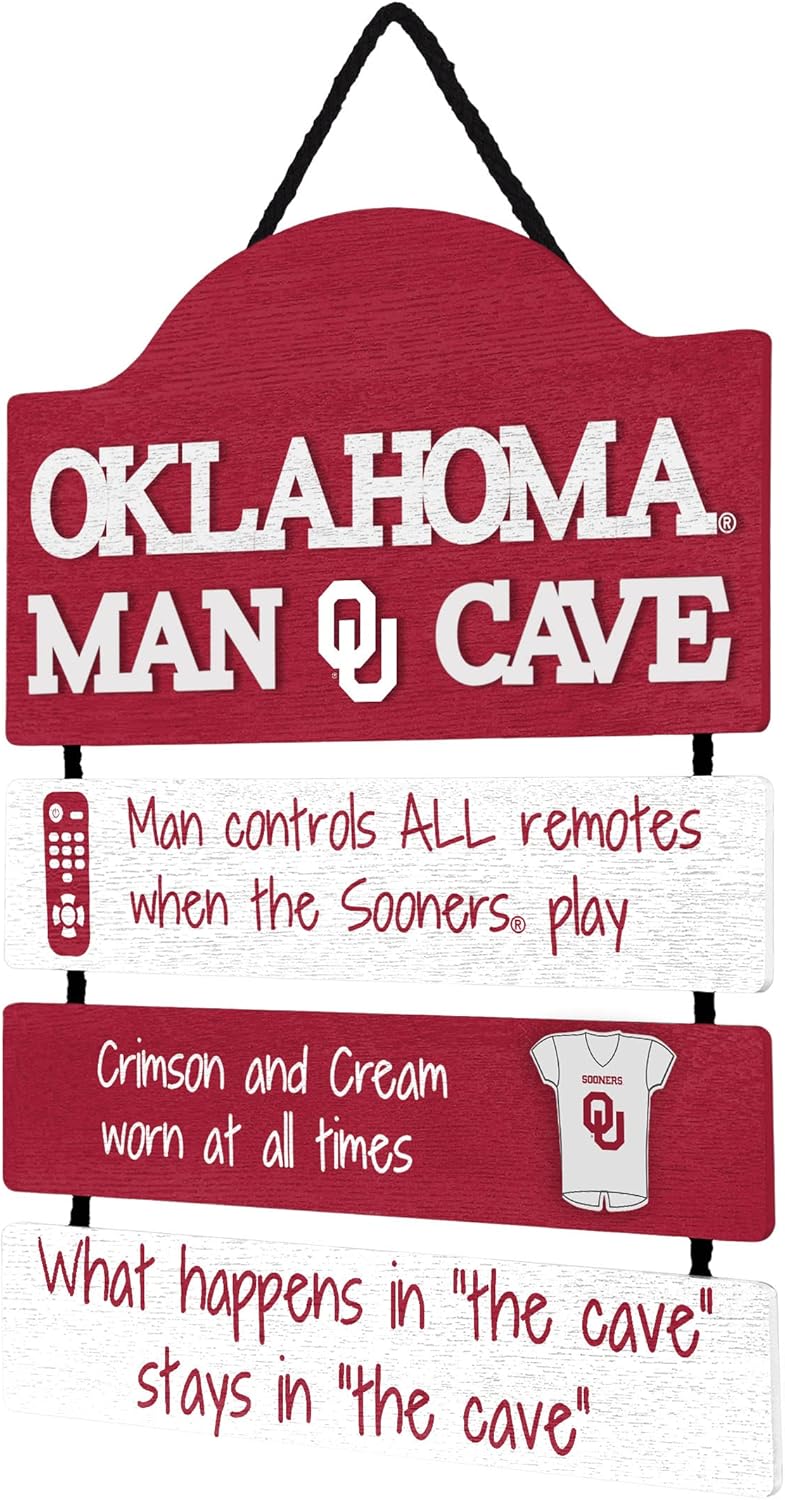 FOCO NCAA Team Logo Mancave Man Cave Hanging Wall Sign - Image 2