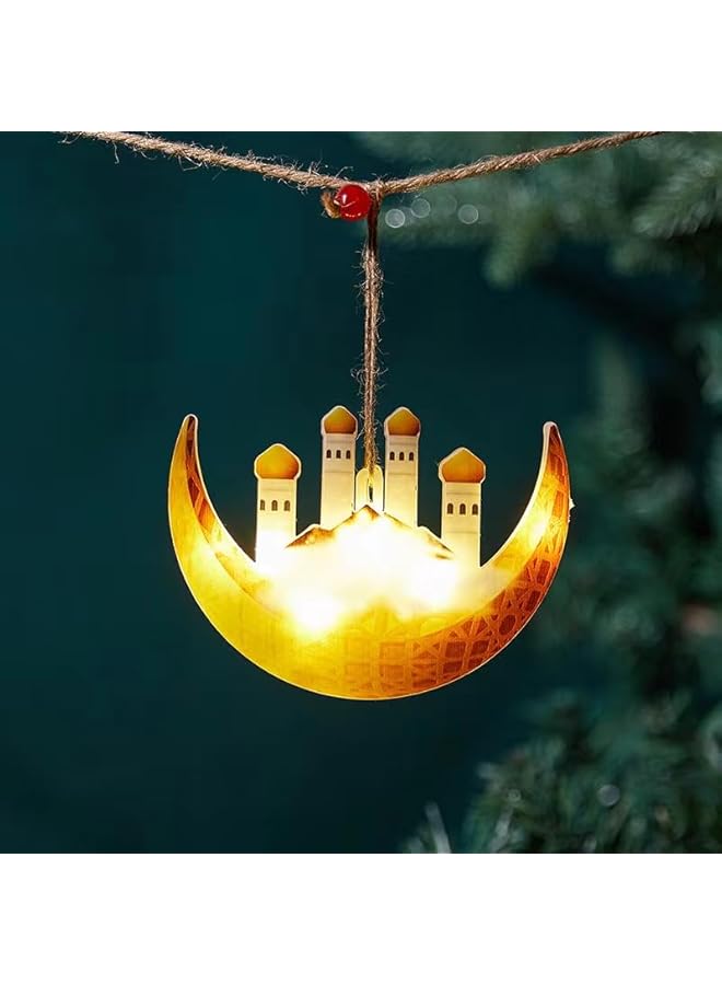 The Bros Ramadan & Christmas String Lights, 2 Pack (Moon Castle, White Castle), LED, Indoor & Outdoor, Battery Powered, Adjustable Modes - Image 3