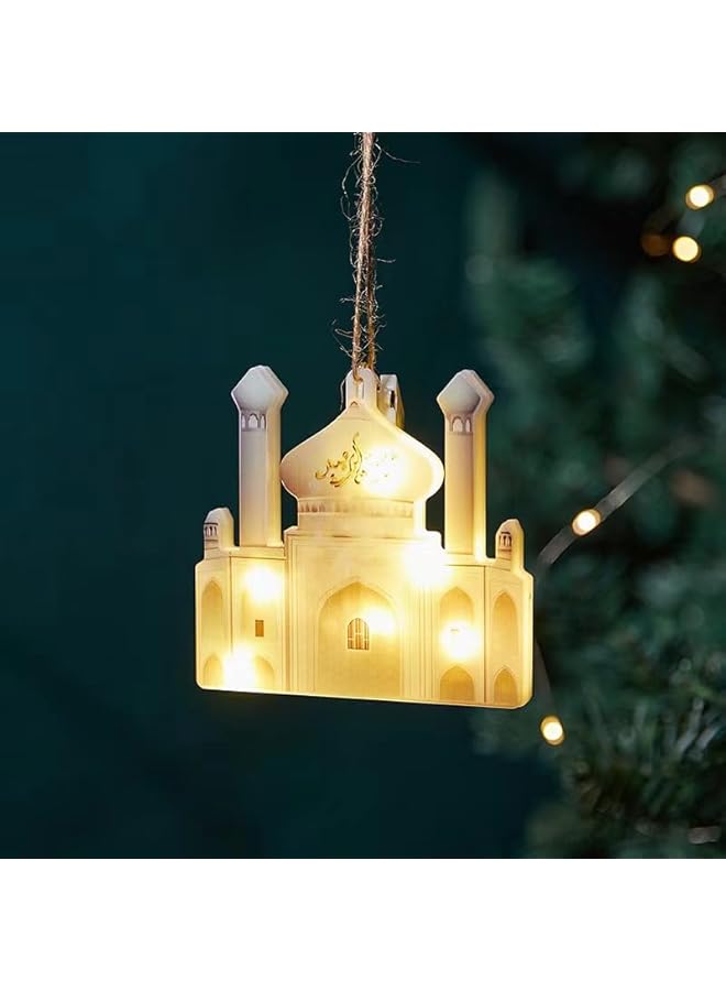 The Bros Ramadan & Christmas String Lights, 2 Pack (Moon Castle, White Castle), LED, Indoor & Outdoor, Battery Powered, Adjustable Modes - Image 4