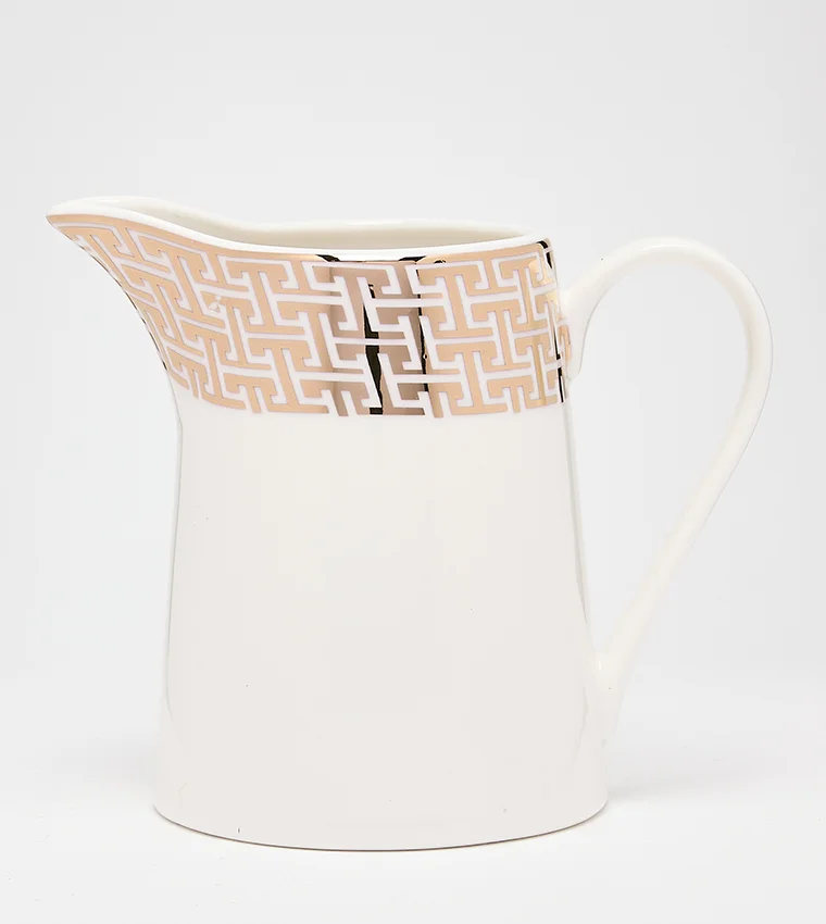 Sur La Table Patterned Creamer 220ml White/Gold