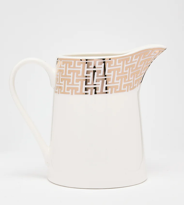 Sur La Table Patterned Creamer 220ml White/Gold