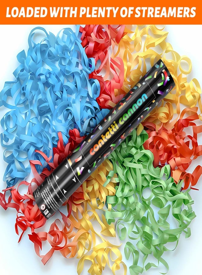 HAPYFMSHI 6 Pack Biodegradable Streamer Confetti Cannon,confetti Poppers, Confetti Shooter, Party Poppers for Celebration, Birthday, Graduation, New Year's Eve Party - Image 3