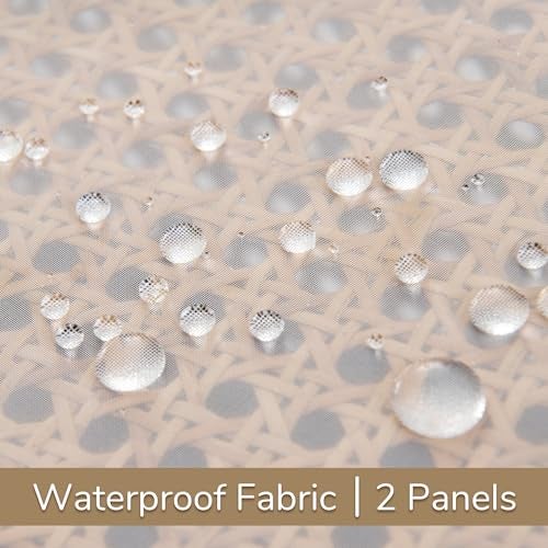 Awnmeow Outdoor Sheer Curtains for Patio Waterproof, 2 Panels Rod Pocket Indoor/Outdoor Voile White Sheer Curtain for Pergola, Porch, Cabana and Gazebo，52 x 84 Inch - Image 5