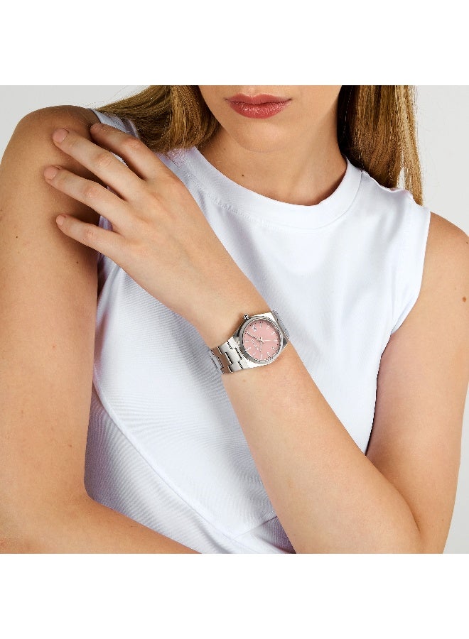 Sector Women's Pink Round Analog Dial with Silver Stainless Steel Band Watch - 34mm - R3253301505 - Image 5