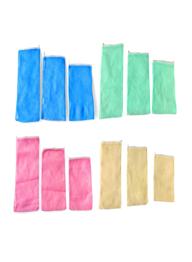 Kitchwish Double Layer Premium Mesh Bags for Fridge Storage - Set of 12 Reusable Eco-Friendly Vegetable and Fruit Organizer with Durable Zipper - Image 1