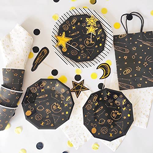 Pooka Galaxias Large Napkins (Set of 16) | Galaxy Paper Nakpins | Galaxy Party Napkins | Outer Space Party Napkins | Outer Space Paper Napkins - Image 3
