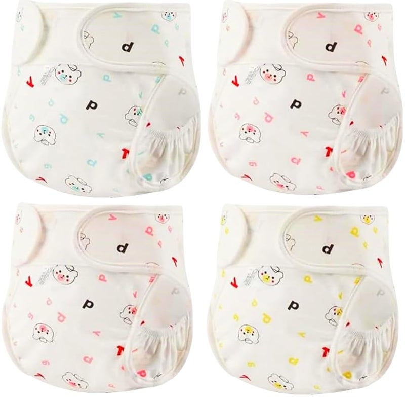 MAIHAO Reborn Baby Dolls Diapers for 1724 Inch Newborn Baby Doll Diapers Reusable Adjustable Velcro 4Piece Cute Bear Outfit Accessories - Image 3