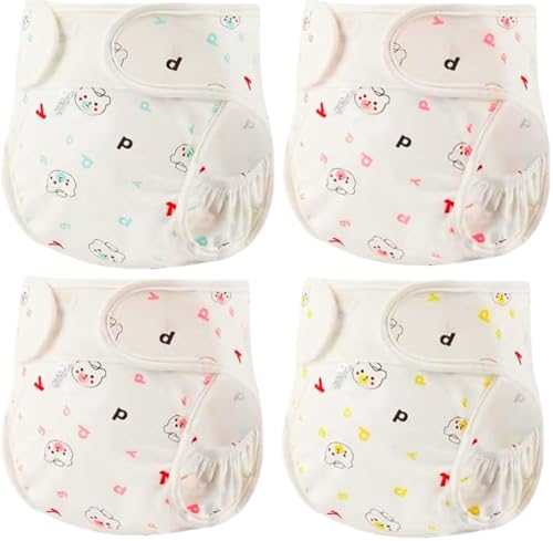 MAIHAO Reborn Baby Dolls Diapers for 1724 Inch Newborn Baby Doll Diapers Reusable Adjustable Velcro 4Piece Cute Bear Outfit Accessories - Image 1