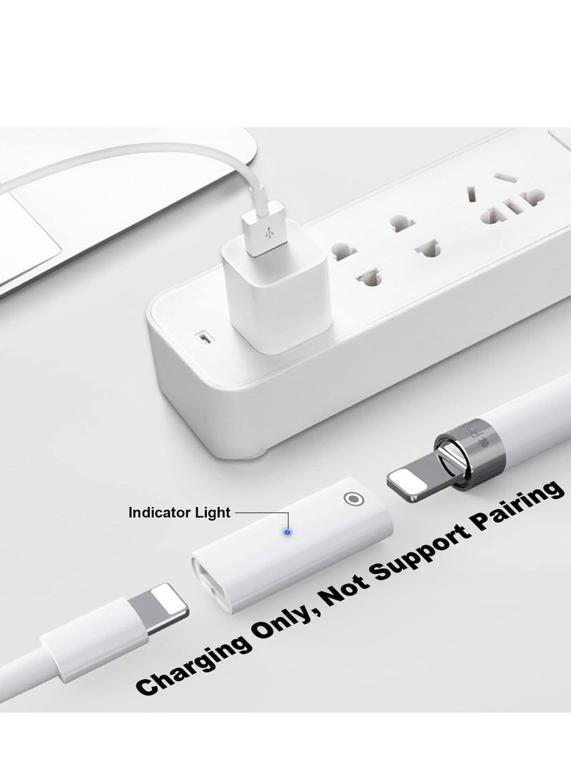 Captaintech Charging Adapter Compatible with Apple Pencil 1st Generation, Light USB C Male to Pencil 1st Gen Adapter, Female to Female Charger Connector, Four Charging Schemes (4 Pack)  - Image 2